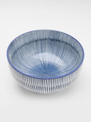 은은한 블루 라인 면기 17 cm