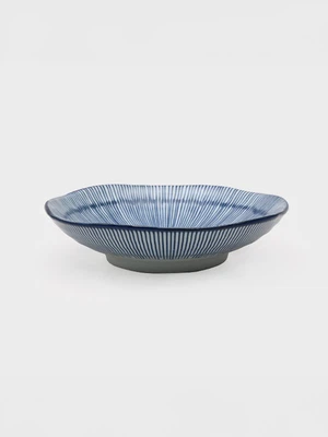 은은한 블루 라인 찬기 14 cm