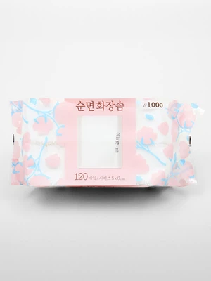 순면화장솜 120매입