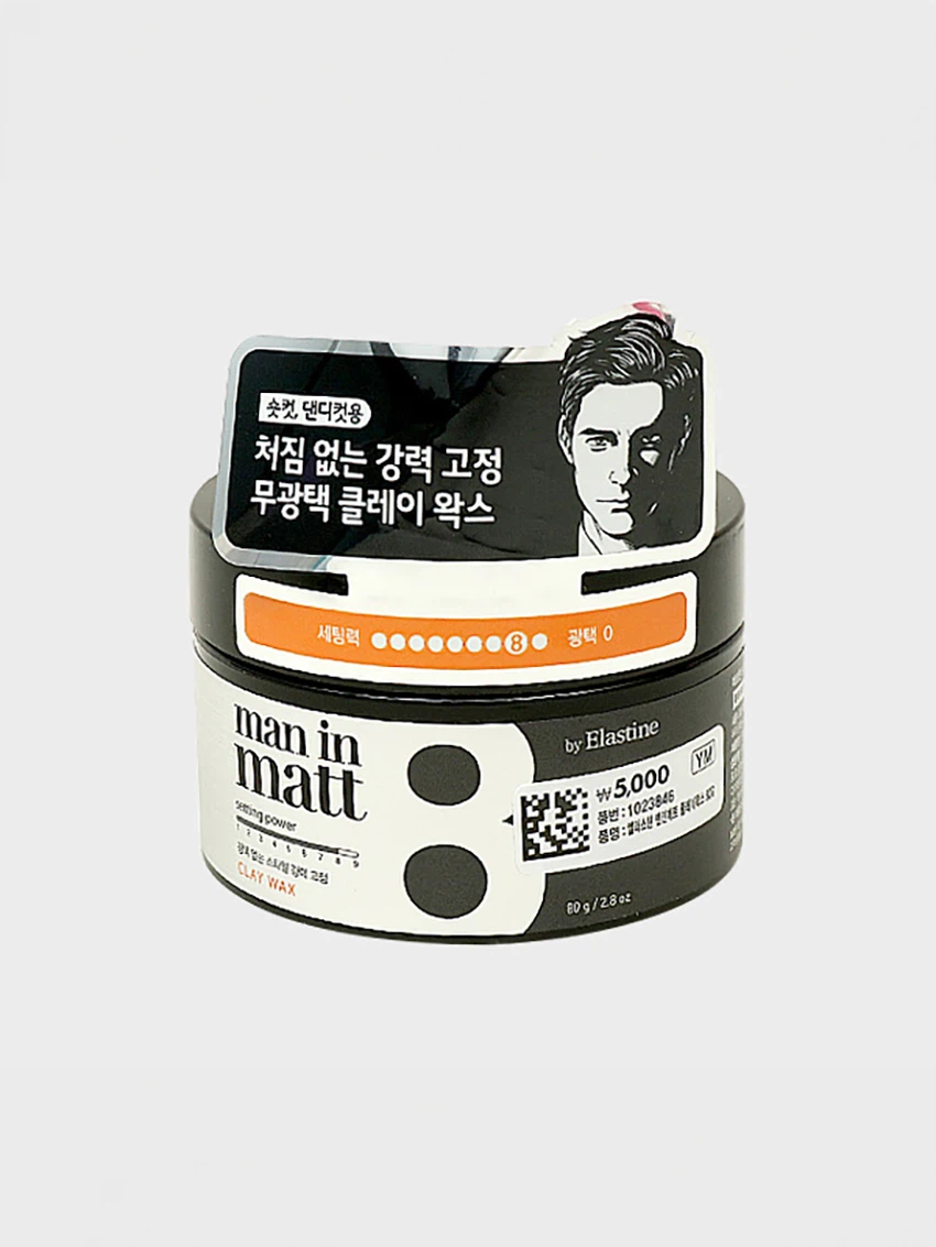 엘라스틴 맨인매트 클레이 왁스 80 g