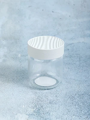 물결 뚜껑 유리 저장용기 210ml