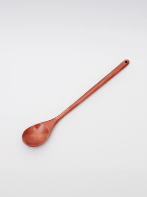 천연 옻칠 참나무 롱 요리스푼 34cm