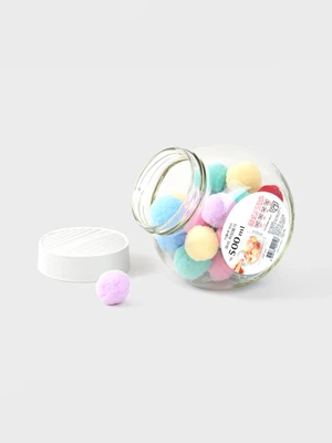 물결뚜껑 사선유리 저장용기 500ml