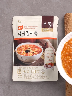 본죽 얼큰 낙지 김치죽 200g