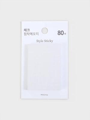 체크 점착메모