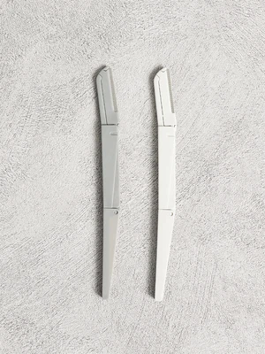 3단 접이식 눈썹 칼 2개입