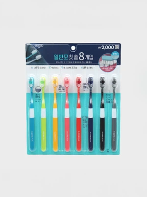 오죤 일반모 칫솔 8개입