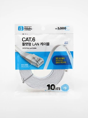 LAN 케이블 CAT6 플랫형 10m