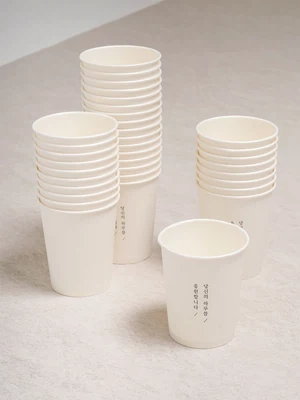 힐링 타임 종이컵 295ml 35개입