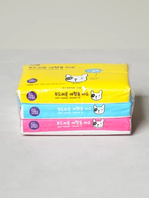 리빙 여행용 티슈 70매X3개입