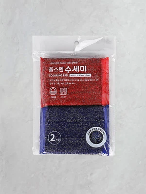 강력 스텐 실 수세미 2P