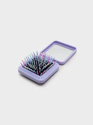휴대용 접이식 사각 거울 브러시