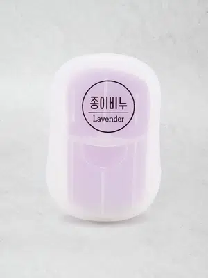휴대용 종이비누 라벤더 향 15매