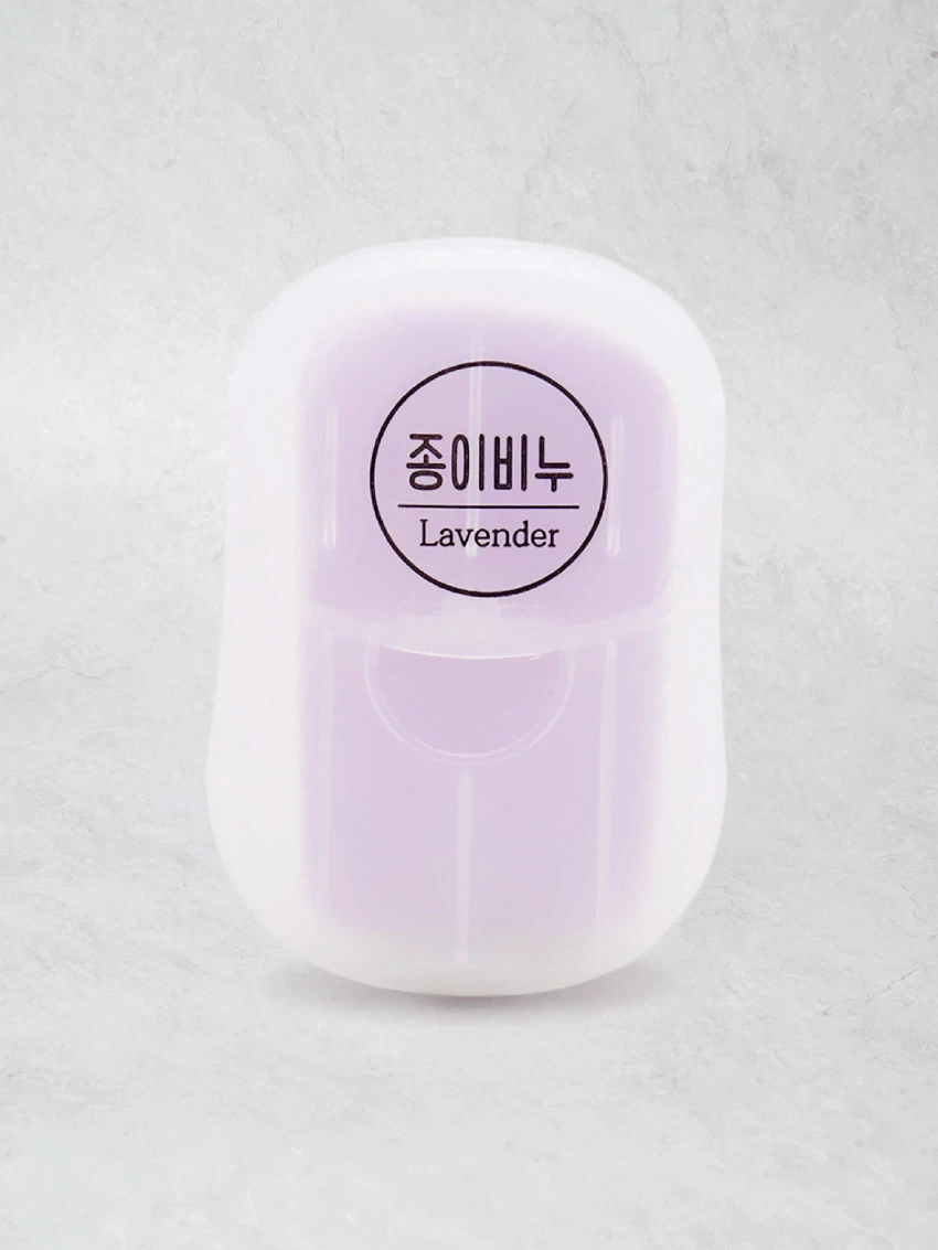 휴대용 종이비누 라벤더 향 15매