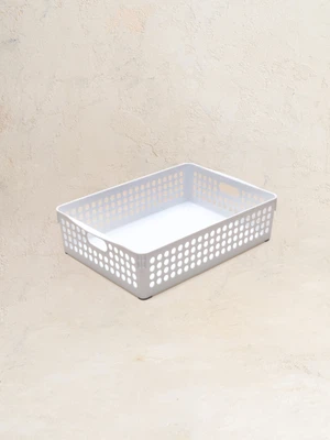 리빙 메시 바구니 7호 화이트