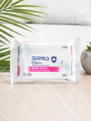 크리넥스 안심 물티슈 휴대용 20매