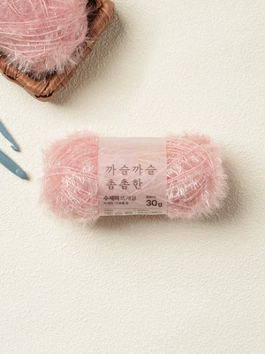 수세미 실 30g 핑크