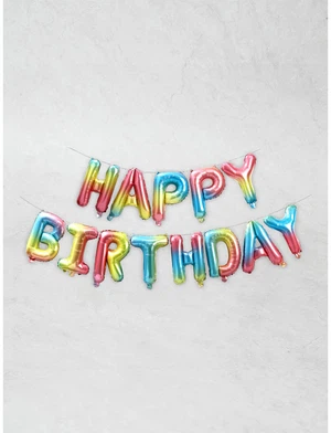 HAPPY BIRTHDAY 그라데이션 풍선