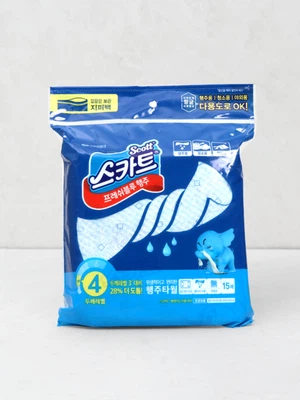 크리넥스 빨아 쓰는 위생 행주 블루 레벨4 15매