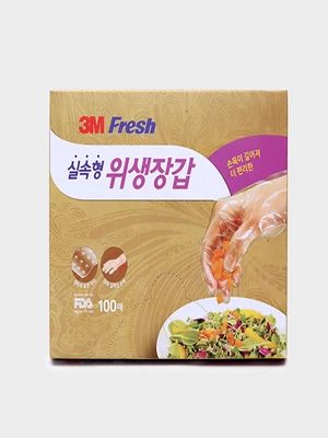 3M 프레시 실속 위생 장갑 100매
