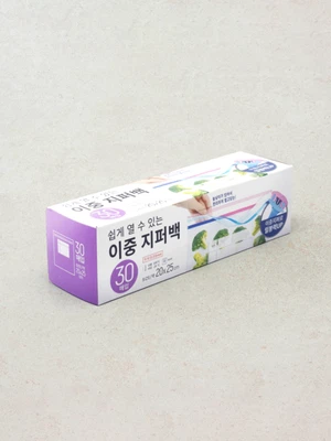 넓은 타입 지퍼백 20X25cm 30매