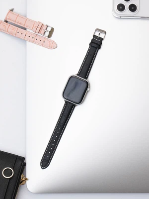 애플워치용 패턴 레더 여성용 스트랩 38, 40, 41 mm