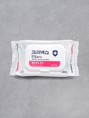 크리넥스 안심 물티슈 캡 60매