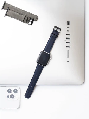 애플워치용 가죽 스웨이드 스트랩 38, 40, 41 mm