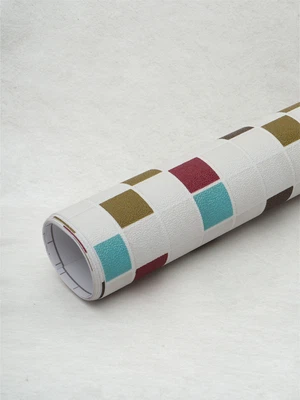 타일 무늬 인테리어 시트지 50X100cm 카키