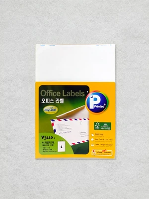 A4 라벨지 5매입 (물류관리용 1라벨)