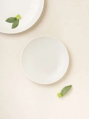 소프트 화이트 접시 14 cm