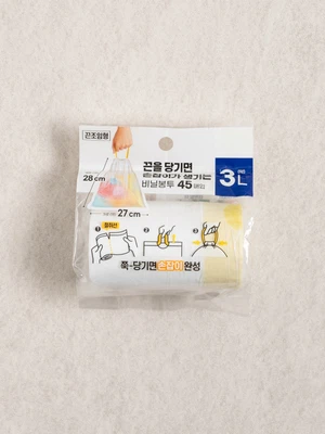 끈 조임형 다용도 봉투 3 L 45매입