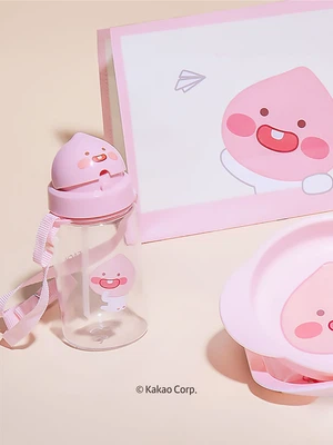 리틀 카카오프렌즈 빨대 물병 350ml 어피치