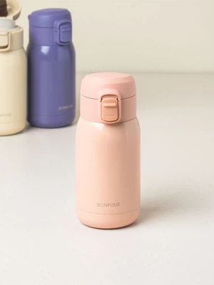 원터치 심플 보온병 260 ml 핑크