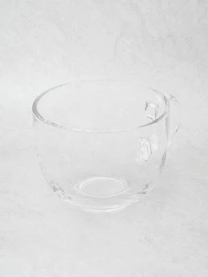 클리어 넓은 형 유리 머그 420ml