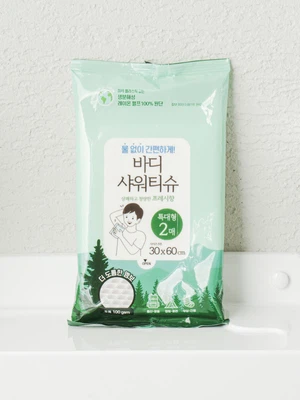 엠메이데이 바디 샤워 티슈 프레시 향 2매입