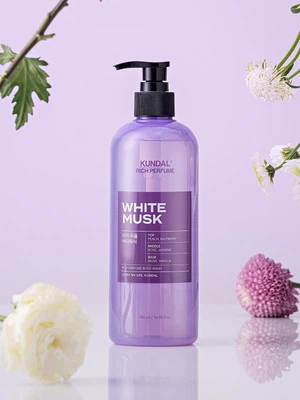 쿤달 리치 퍼퓸 바디워시 500 ml 화이트머스크