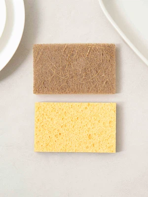 코코넛 셀룰로오스 이중 수세미 2개입