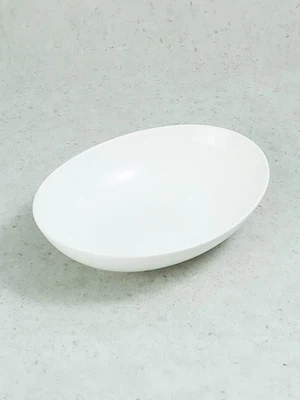 화이트 타원 볼 23cm