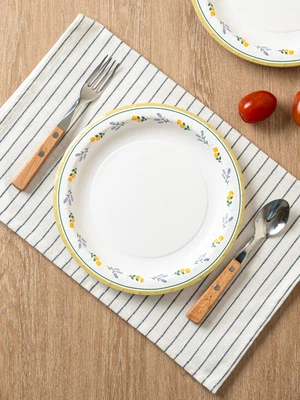 디자인종이접시 10매입 (약20 cm)