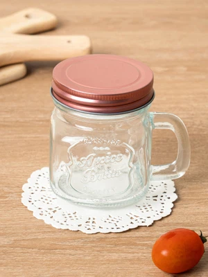 손잡이유리저장용기(약250 ml)