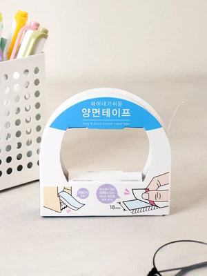 쉽게 뜯을 수 있는 커터 양면테이프 18 mm X 8 m
