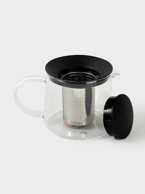 스텐 티망 원형 내열유리 티포트 600ml