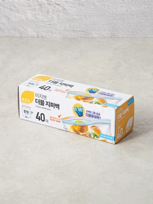 이지엔 더블 지퍼백 중형 40매입
