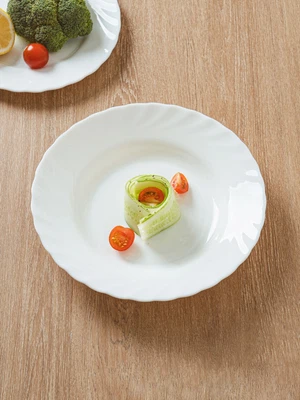 프랑스 아코팔 강화 유리 웨이브 접시 22.5 cm