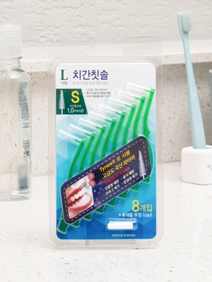 L자형 치간 칫솔 S 8P