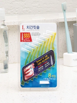 L자형 치간 칫솔 SSS 8P