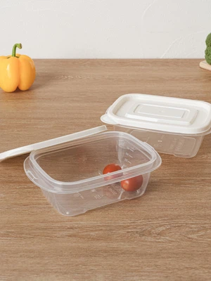 TARK 직사각 간편 용기 550ml 2개입 화이트