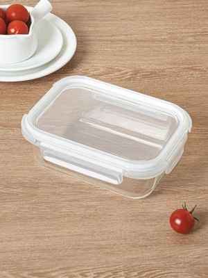 내열 유리 직사각 밀폐 용기 640 ml