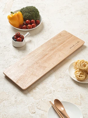 고무나무 서빙 보드 48 X 16 cm